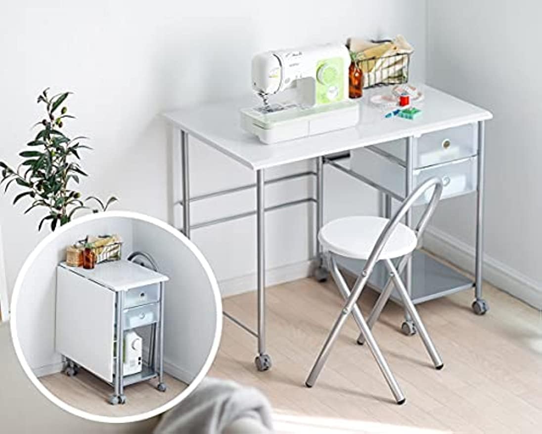 Amazon | デスク チェア セット 90cm幅 折りたたみ パソコンデスク